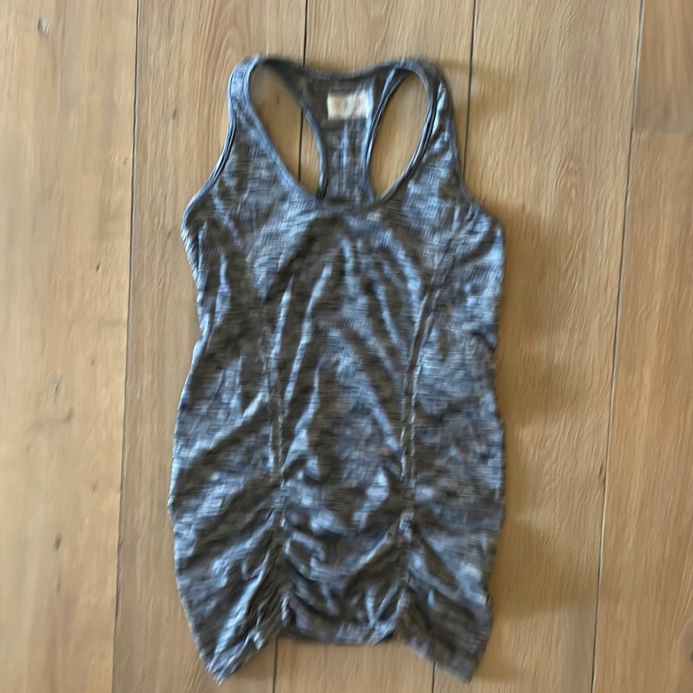 Athleta Heathered Gray Racerback Tank- Size S